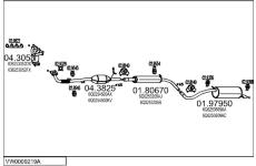 Výfukový systém MTS VW0009219A016552