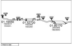 Výfukový systém MTS VW0015138A136920
