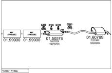 Výfukový systém MTS VW0017199A017366