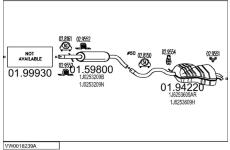 Výfukový systém MTS VW0018239A008979