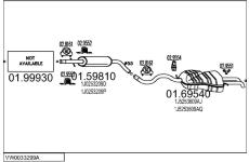 Výfukový systém MTS VW0033299A015546