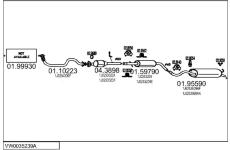 Výfukový systém MTS VW0035239A017132