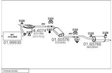 Výfukový systém MTS VW0042858A007931