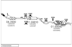 Výfukový systém MTS VW0043658A017046