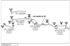 Výfukový systém MTS VW0046918A005281
