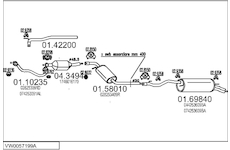Výfukový systém MTS VW0057199A006318
