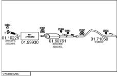 Výfukový systém MTS VW0060129A027850