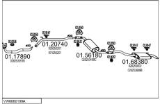 Výfukový systém MTS VW0060199A057383