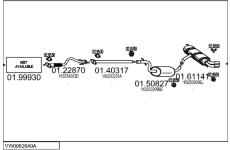 Výfukový systém MTS VW0062640A019467