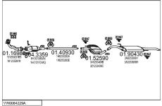 Výfukový systém MTS VW0084229A003934