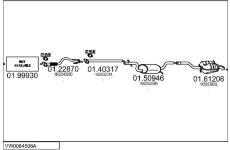 Výfukový systém MTS VW0084508A027539