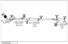 Výfukový systém MTS VW0094640A004684