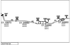 Výfukový systém MTS ZAST76810A003067