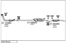 Výfukový systém MTS ZAST78810A014249