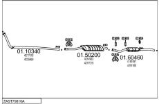 Výfukový systém MTS ZAST79810A003066
