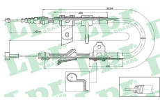 Tažné lanko, parkovací brzda LPR C0021B