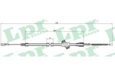 Tažné lanko, parkovací brzda LPR C0045B