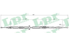Tažné lanko, parkovací brzda LPR C0052B