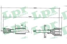 Hřídel tachometru LPR C0053SP