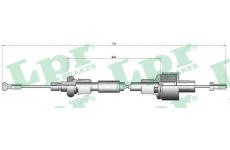Tažné lanko, ovládání spojky LPR C0080C