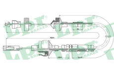 Tažné lanko, ovládání spojky LPR C0151C