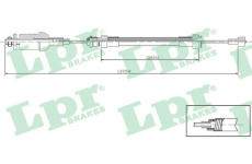 Tažné lanko, ovládání spojky LPR C0237C