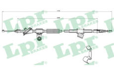 Tažné lanko, parkovací brzda LPR C0347B