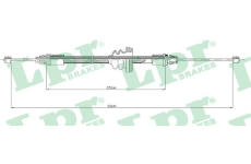 Tažné lanko, parkovací brzda LPR C0746B