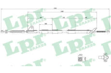 Tažné lanko, parkovací brzda LPR C0858B