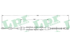 Tažné lanko, parkovací brzda LPR C0970B