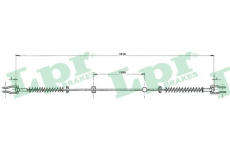 Tažné lanko, parkovací brzda LPR C0987B