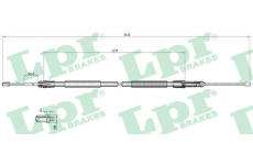 Tažné lanko, parkovací brzda LPR C1041B