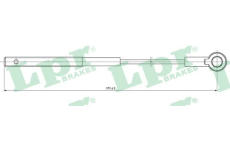 Tažné lanko, parkovací brzda LPR C1101B