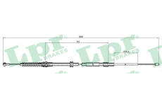 Tažné lanko, parkovací brzda LPR C1117B