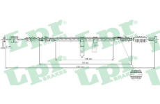 Tažné lanko, parkovací brzda LPR C1693B