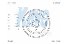 Brzdový buben KAVO PARTS BD-2458