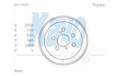 Brzdový buben KAVO PARTS BD-9608