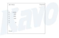 Brzdový buben KAVO PARTS BD-9621
