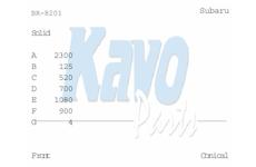 Brzdový kotouč KAVO PARTS BR-8201