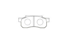 Sada brzdových destiček, kotoučová brzda KAVO PARTS KBP-2059