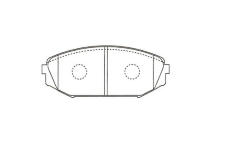 Sada brzdových destiček, kotoučová brzda KAVO PARTS KBP-2064