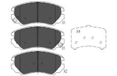 Sada brzdových platničiek kotúčovej brzdy KAVO PARTS KBP-3008