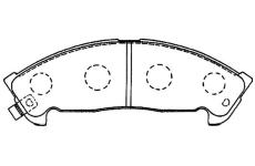 Sada brzdových destiček, kotoučová brzda KAVO PARTS KBP-3519