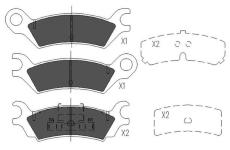 Sada brzdových platničiek kotúčovej brzdy KAVO PARTS KBP-4538