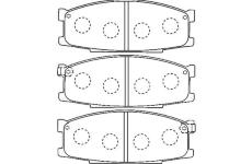 Sada brzdových destiček, kotoučová brzda KAVO PARTS KBP-5554