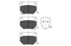 Sada brzdových destiček, kotoučová brzda KAVO PARTS KBP-6545