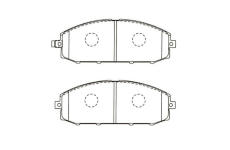 Sada brzdových destiček, kotoučová brzda KAVO PARTS KBP-6610