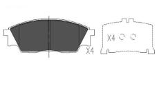 Sada brzdových destiček, kotoučová brzda KAVO PARTS KBP-8009