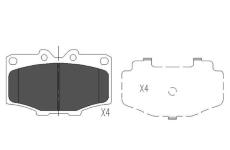 Sada brzdových destiček, kotoučová brzda KAVO PARTS KBP-9028