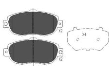 Sada brzdových platničiek kotúčovej brzdy KAVO PARTS KBP-9046